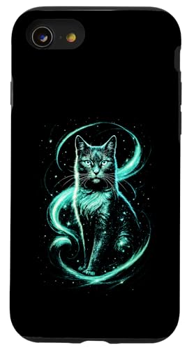 Süße Katze Babykatze Fantasy Kunst Katzenmuster Hülle für iPhone SE (2020) / 7 / 8 von Katzenmotiv