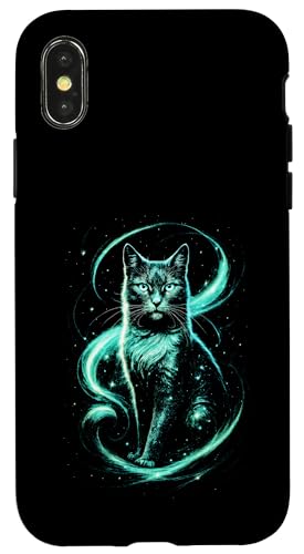 Süße Katze Babykatze Fantasy Kunst Katzenmuster Hülle für iPhone X/XS von Katzenmotiv