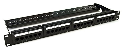 Kauden ppc24nb/Cat5e CAT5e 24 Port Patch Panel von Kauden