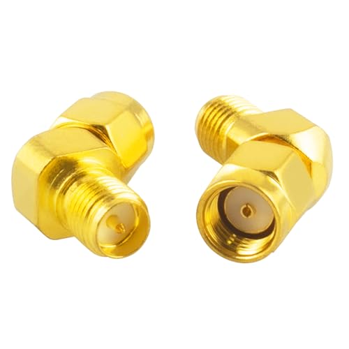 Kaunosta 45-Grad-RP-SMA-Koaxialstecker, RP-SMA-Stecker auf RP-SMA-Buchse, Adapter, umgekehrte Polarität, SMA-Stecker auf Buchse, Adapter für Audio, FPV-Drohnenantennen, Radio, Vide Kaunosta 45-Grad-RP-SMA-Koaxialstecker, RP-SMA-Stecker auf RP-SMA-Buchse, Adapter, umgekehrte Polarität, SMA-Stecker auf Buchse, Adapter für Audio, FPV-Drohnenantennen, Radio, Vide von Kaunosta