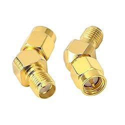 Kaunosta RF FPV Antennenadapter Stecker SMA Stecker auf Buchse 45 Grad Adapter für WiFi Antennenkabel FPV-Drohne Fatshark Brille 2 Stück Kaunosta RF FPV Antennenadapter Stecker SMA Stecker auf Buchse 45 Grad Adapter für WiFi Antennenkabel FPV-Drohne Fatshark Brille 2 Stück von Kaunosta