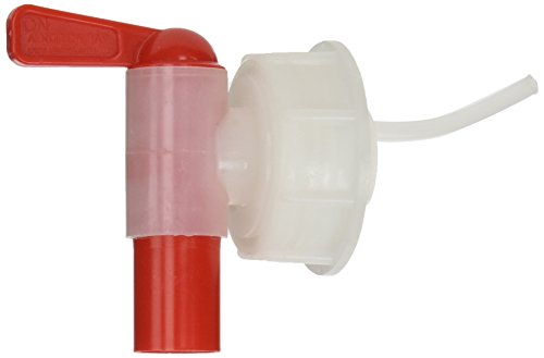 Kautex HDPE Schraubverschl mit Auslaufhahn für 5L/10L Kanister, Schwarz von Kautex