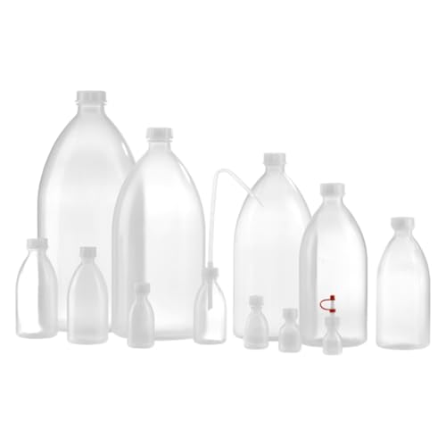 Kautex Serie 301 LDPE Rund Enghalsflasche mit Verschluss, 3000mL Kapazität, Nautr von Kautex