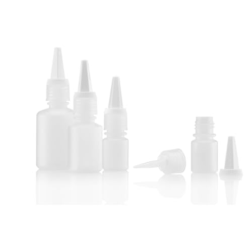 Kautex Serie 302 LDPE Rund Hochschulterflasche ohne Verschluss, 1000mL Kapazität, Natur, 72 Stück von Kautex