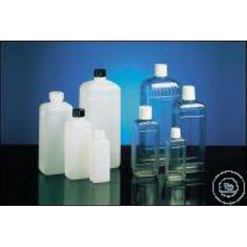 Kautex Serie 310 PVC Rechteckig Enghalsflasche ohne Verschluss, 500mL Kapazität, Klarsichtig, 194 Stück von Kautex