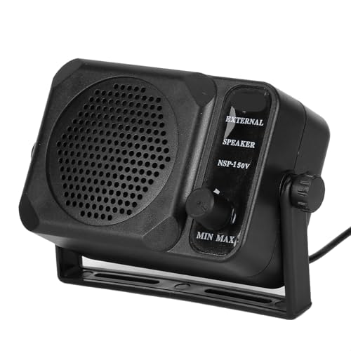 Kavolet Externer Lautsprecher für EIN Verstellbares Winkel für Auto, CB-Radio, 25HX, QYT-KT8900, Kompaktes Design mit Großer Klangqualität und 3W-Maximum, 4M-Kabel, Schwarzes Kavolet Externer Lautsprecher für EIN Verstellbares Winkel für Auto, CB-Radio, 25HX, QYT-KT8900, Kompaktes Design mit Großer Klangqualität und 3W-Maximum, 4M-Kabel, Schwarzes von Kavolet