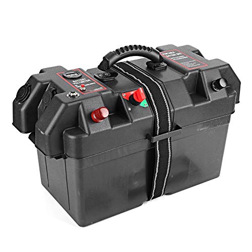 Kunststoff- Troll Ing Motor Power Center Batterie Kasten mit Batterie Zähler, USB & 12V Ladegerät Hafen für Kleine Boots-Spiegel-Anwendungen Kunststoff- Troll Ing Motor Power Center Batterie Kasten mit Batterie Zähler, USB & 12V Ladegerät Hafen für Kleine Boots-Spiegel-Anwendungen von Kavolet