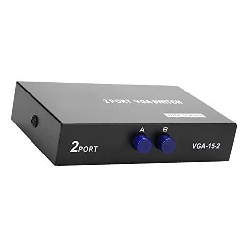 VGA-Splitter-Schalter, 2 Eingänge, 1 Ausgang, Synchronisierung, Projektor, Splitter, Plug-and-Play VGA-Splitter-Schalter, 2 Eingänge, 1 Ausgang, Synchronisierung, Projektor, Splitter, Plug-and-Play von Kavolet