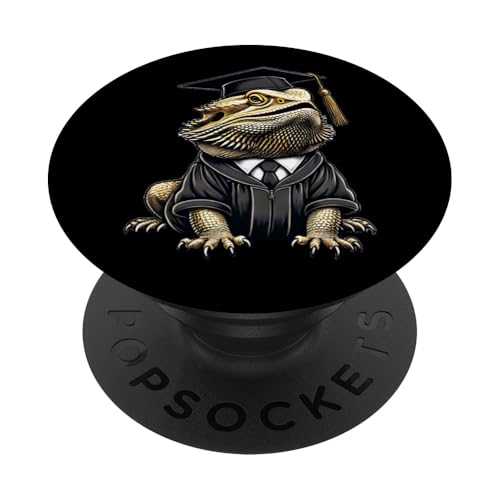 Cute Bearded Dragon Graduation PopSockets Klebender PopGrip Cute Bearded Dragon Graduation PopSockets Klebender PopGrip von Kawaii Bearded Dragon Graduation Apparel
