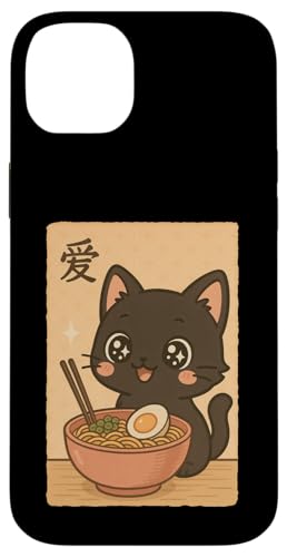 Kawaii Black Cat Eating Ramen Noodles Japanese Hülle für iPhone 14 Plus Kawaii Black Cat Eating Ramen Noodles Japanese Hülle für iPhone 14 Plus von Kawaii Cat Eating Ramen Noodles Apparel
