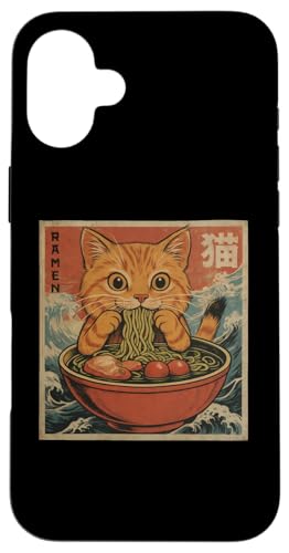 Kawaii Orange Cat Eating Ramen Noodles Japanese Hülle für iPhone 16 Plus Kawaii Orange Cat Eating Ramen Noodles Japanese Hülle für iPhone 16 Plus von Kawaii Cat Eating Ramen Noodles Apparel