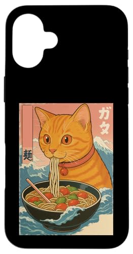 Kawaii Orange Cat Eating Ramen Noodles Japanese Hülle für iPhone 16 Plus Kawaii Orange Cat Eating Ramen Noodles Japanese Hülle für iPhone 16 Plus von Kawaii Cat Eating Ramen Noodles Apparel