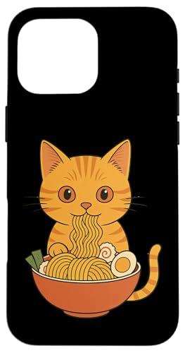 Kawaii Orange Cat Eating Ramen Noodles Japanese Hülle für iPhone 16 Pro Max Kawaii Orange Cat Eating Ramen Noodles Japanese Hülle für iPhone 16 Pro Max von Kawaii Cat Eating Ramen Noodles Apparel