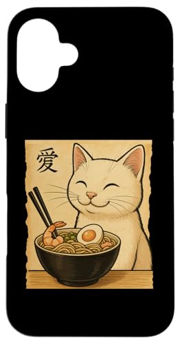 Kawaii White Cat Eating Ramen Noodles Japanese Hülle für iPhone 16 Plus Kawaii White Cat Eating Ramen Noodles Japanese Hülle für iPhone 16 Plus von Kawaii Cat Eating Ramen Noodles Apparel
