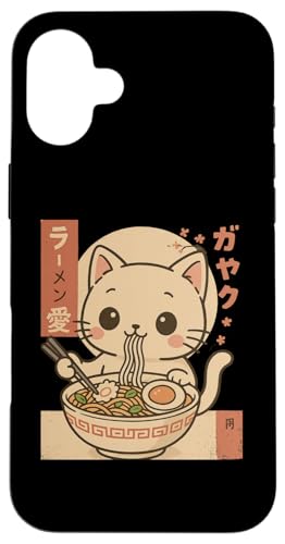 Kawaii White Cat Eating Ramen Noodles Japanese Hülle für iPhone 16 Plus Kawaii White Cat Eating Ramen Noodles Japanese Hülle für iPhone 16 Plus von Kawaii Cat Eating Ramen Noodles Apparel
