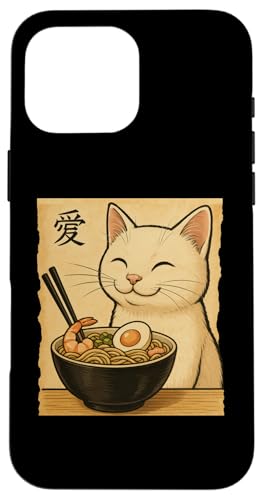 Kawaii White Cat Eating Ramen Noodles Japanese Hülle für iPhone 16 Pro Max Kawaii White Cat Eating Ramen Noodles Japanese Hülle für iPhone 16 Pro Max von Kawaii Cat Eating Ramen Noodles Apparel