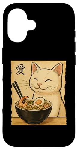Kawaii White Cat Eating Ramen Noodles Japanese Hülle für iPhone 16 Kawaii White Cat Eating Ramen Noodles Japanese Hülle für iPhone 16 von Kawaii Cat Eating Ramen Noodles Apparel