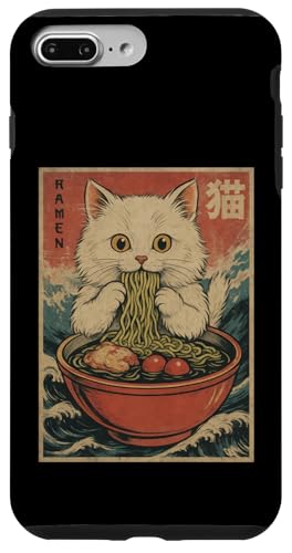 Kawaii White Cat Eating Ramen Noodles Japanese Hülle für iPhone 7 Plus/8 Plus Kawaii White Cat Eating Ramen Noodles Japanese Hülle für iPhone 7 Plus/8 Plus von Kawaii Cat Eating Ramen Noodles Apparel