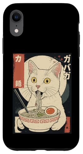 Kawaii White Cat Eating Ramen Noodles Japanese Hülle für iPhone XR Kawaii White Cat Eating Ramen Noodles Japanese Hülle für iPhone XR von Kawaii Cat Eating Ramen Noodles Apparel