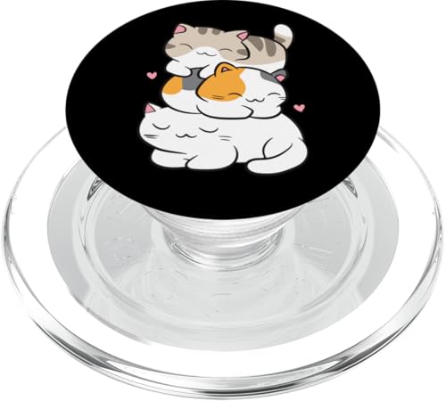 Kawaii Katzen schlafende Katzenliebhaber süße Katzen PopSockets PopGrip für MagSafe von Kawaii Cat Gifts And Tees