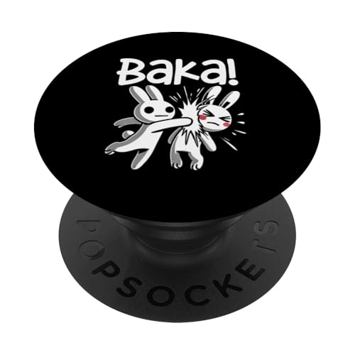 Baka Hase Slap Anime Manga Japanischer Otaku Grafik PopSockets Klebender PopGrip von Kawaii Japanische Kultur Kleidung für Otakus