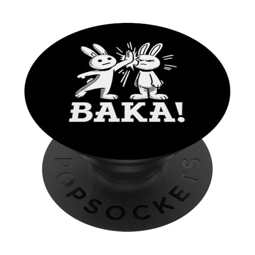 Baka Hase Slap Anime Manga Japanischer Otaku Grafik PopSockets Klebender PopGrip von Kawaii Japanische Kultur Kleidung für Otakus