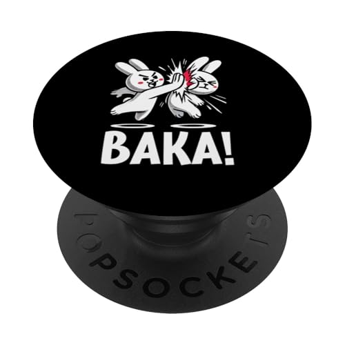 Baka Hase Slap Anime Manga Japanischer Otaku Grafik PopSockets Klebender PopGrip von Kawaii Japanische Kultur Kleidung für Otakus
