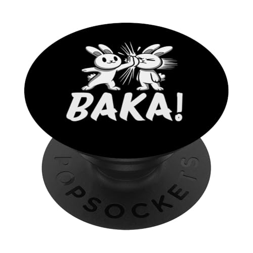 Baka Hase Slap Anime Manga Japanischer Otaku Grafik PopSockets Klebender PopGrip von Kawaii Japanische Kultur Kleidung für Otakus