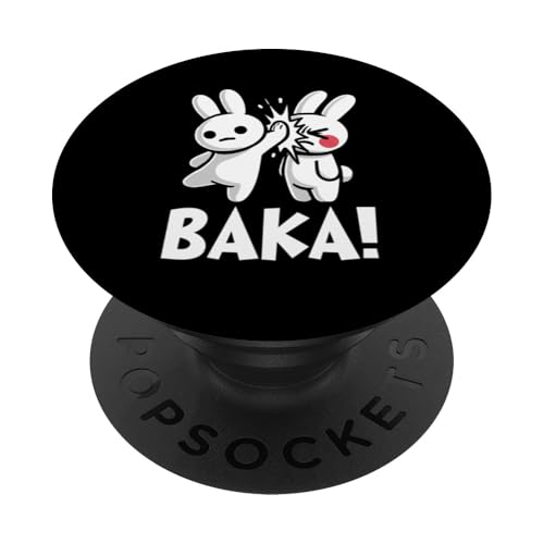 Baka Hase Slap Anime Manga Japanischer Otaku Grafik PopSockets Klebender PopGrip von Kawaii Japanische Kultur Kleidung für Otakus