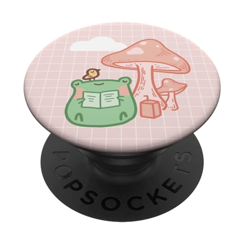 Funny Cottagecore Frog Cute Kawaii Aesthetic PopSockets Klebender PopGrip von Kawaii Merch