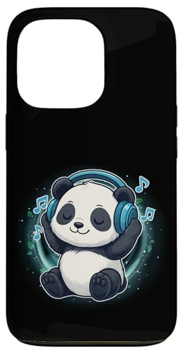Kawaii Panda mit Kopfhörern Musik Panda Grafik Hülle für iPhone 13 Pro von Kawaii Panda With Headphones Tees Apparel