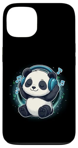Kawaii Panda mit Kopfhörern Musik Panda Grafik Hülle für iPhone 13 von Kawaii Panda With Headphones Tees Apparel