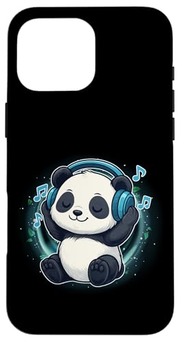 Kawaii Panda mit Kopfhörern Musik Panda Grafik Hülle für iPhone 16 Pro Max Kawaii Panda mit Kopfhörern Musik Panda Grafik Hülle für iPhone 16 Pro Max von Kawaii Panda With Headphones Tees Apparel