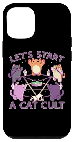 Hülle für iPhone 13 Pastell Goth Kawaii Let's Start A Cat Cult Summon Catnip von Kawaii Pastel Goth Heaven