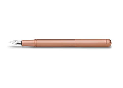 Kaweco LILIPUT Füllhalter Kupfer I Exklusiver Kupfer Füllfederhalter für Tintenpatronen inklusive Retro Metallbox I Füller 12,5 cm I Federbreite: B (Breit) von Kaweco