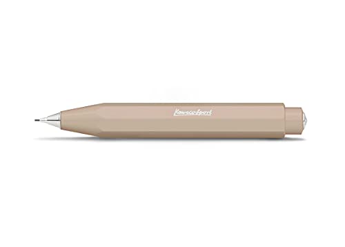 Kaweco 10001171 Skyline Sport Macchiato Druckbleistift 0.7mm HB I Minenbleistift aus hochwertigem Kunststoff in oktogonalem Acht Kant Design I Druckminenbleistift 11 cm I 14 mm Ø Druck-Bleistift nachfüllbar von Kaweco