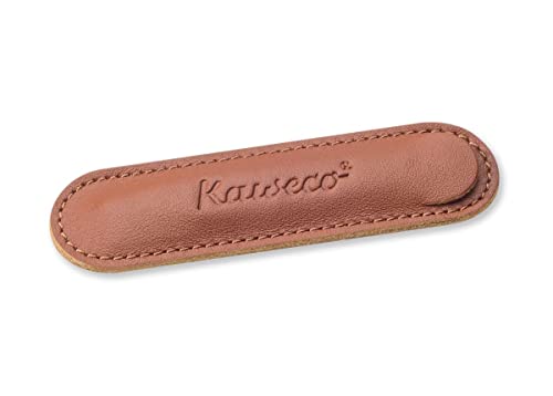 Kaweco Eco 1er Leder Etui Brandy I Stifte Etui passend für die Liliput Serie I Schreibetui aus echtem Leder mit schöner Prägung I schicke & Klassische Stifttasche I Stiftetui 10,7 x 2,9 cm von Kaweco