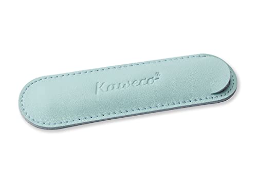 Kaweco Eco 1er Leder Etui Tender Mint I Stifte Etui passend für die Sport Serie I Schreibetui aus echtem Leder mit schöner Prägung I schicke & Klassische Stifttasche I Stiftetui 12 x 3,5 cm von Kaweco