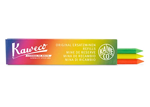 Kaweco Bleistiftminen Highlighter Mix 5.6 mm 3 Stück I Ersatz-Bleistiftminen für Fallbleistift in Grün, Geld und Orange I Bunte Stift-Minen 5.6 mm Kaweco Bleistiftminen Highlighter Mix 5.6 mm 3 Stück I Ersatz-Bleistiftminen für Fallbleistift in Grün, Geld und Orange I Bunte Stift-Minen 5.6 mm von Kaweco