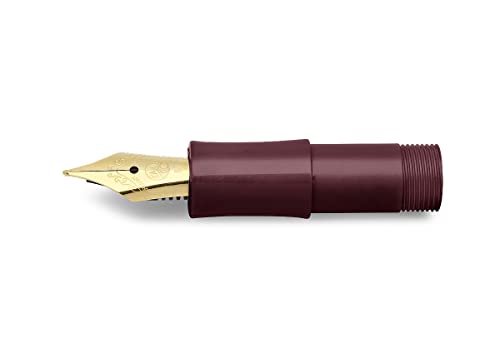 Kaweco CLASSIC SPORT Mundstück mit vergoldeter Stahlfeder und Iridiumspitze für Tintenpatronen I Bordeaux I Federbreite: B (Breit) I Füller Füllfeder von Kaweco