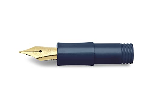 Kaweco CLASSIC SPORT Mundstück mit vergoldeter Stahlfeder und Iridiumspitze für Tintenpatronen I Navy Marineblau I Federbreite: F (Fein) I Füller Füllfeder von Kaweco