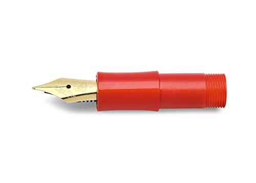 Kaweco CLASSIC SPORT Mundstück mit vergoldeter Stahlfeder und Iridiumspitze für Tintenpatronen I Red Rot I Federbreite: BB (Extra Breit) I Füller Füllfeder von Kaweco