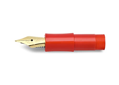 Kaweco CLASSIC SPORT Mundstück mit vergoldeter Stahlfeder und Iridiumspitze für Tintenpatronen I Red Rot I Federbreite: F (Fein) I Füller Füllfeder von Kaweco