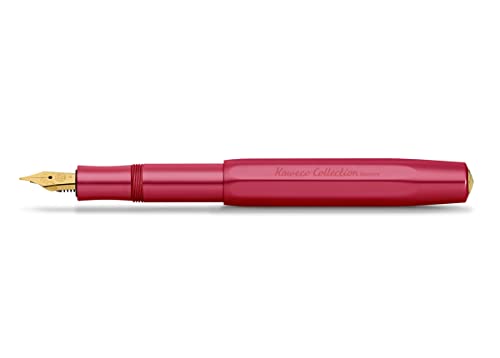 Kaweco COLLECTION Füllfederhalter Ruby I Premium Füllhalter für Tintenpatronen mit hochwertiger Stahlfeder I Sport Füller 13 cm I Federbreite: B (Breit) von Kaweco