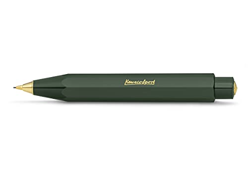 Kaweco Classic Druckbleistift 0.7mm HB I Minenbleistift aus hochwertigem Kunststoff in oktogonalem Acht Kant Design I Druckminenbleistift 11 cm I Druck-Bleistift nachfüllbar(Grün) von Kaweco