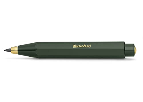 Kaweco Classic Sport Fallbleistift 3.2 mm 5B I Minenbleistift aus hochwertigem Kunststoff in oktogonalem Acht Kant Design I Druckminenbleistift 10,5 cm I Druck-Bleistift nachfüllbar (Grün) von Kaweco