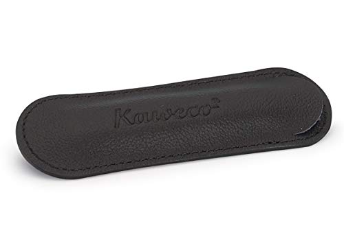 Kaweco Eco 2er Leder Etui Brandy I Stifte Etui passend für die Liliput Serie I Schreibetui aus echtem Leder mit schöner Prägung I schicke & Klassische Stifttasche I Stiftetui 10,7 x 3,6 cm von Kaweco