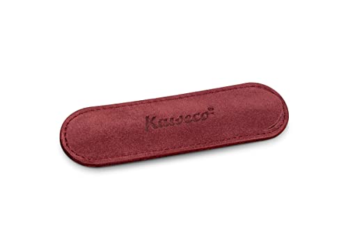 Kaweco Eco Velours Bordeaux 1er Etui Sport I Stifte Etui passend für die Sport Serie I Schreibetui aus echtem Velours-Leder I schicke & Klassische Stifttasche I Stiftetui 12 x 3,5 cm von Kaweco