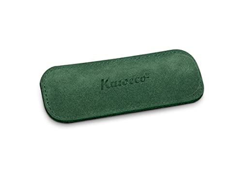 Kaweco Eco Velours Green 2er Etui Sport I Stifte Etui passend für die Sport Serie I Schreibetui aus echtem Velours-Leder I schicke & Klassische Stifttasche I Stiftetui 12 x 4,5 cm von Kaweco