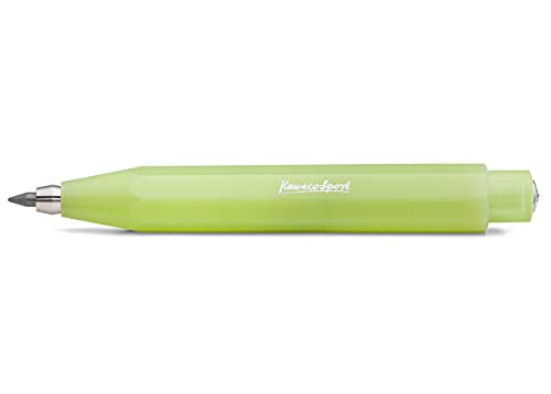 Kaweco Frosted Sport Fine Lime Fallbleistift 3.2 mm 5B I 12 g leichter und sommerlicher Minenbleistift I Trendiger Druckminenbleistift 11 cm I Druck-Bleistift nachfüllbar - Grün von Kaweco